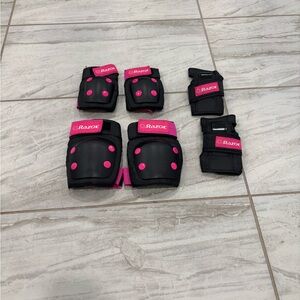 Razor Black and Pink Kids Protective Gear Set